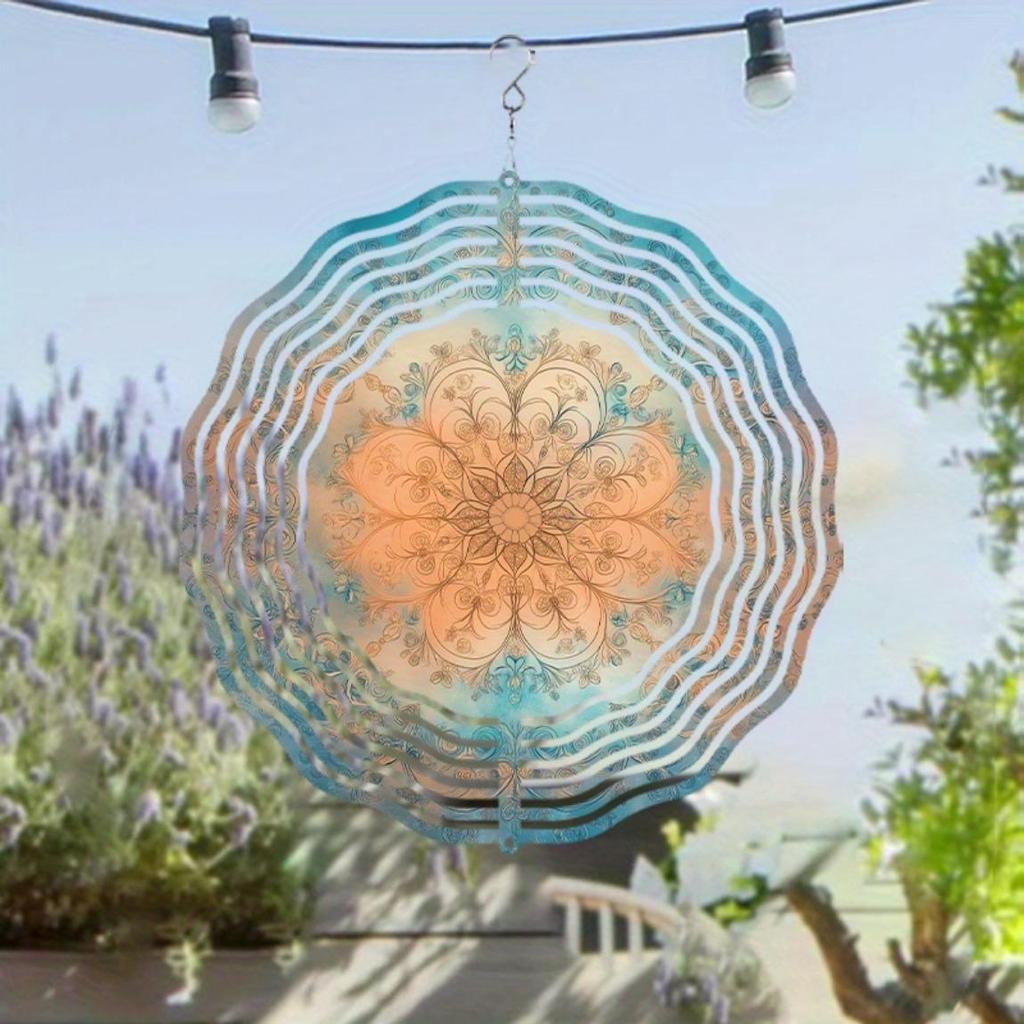 10 Inch Hanging Wind Chime for Garden Lawn Decor Spring Summer Outdoor Decoration with 360 Rotating Hook Elegant Artistic Design Gift for Friends