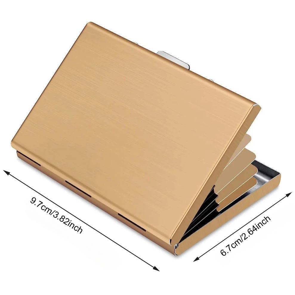 Bank Credit Card Holder Wallets Men Slim Thin Box Mini Minimalist Cardholder Case Card Pack Card Box Card Clip