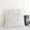 Heart-Shaped Imitation Wool Plush Cushion Pillow 