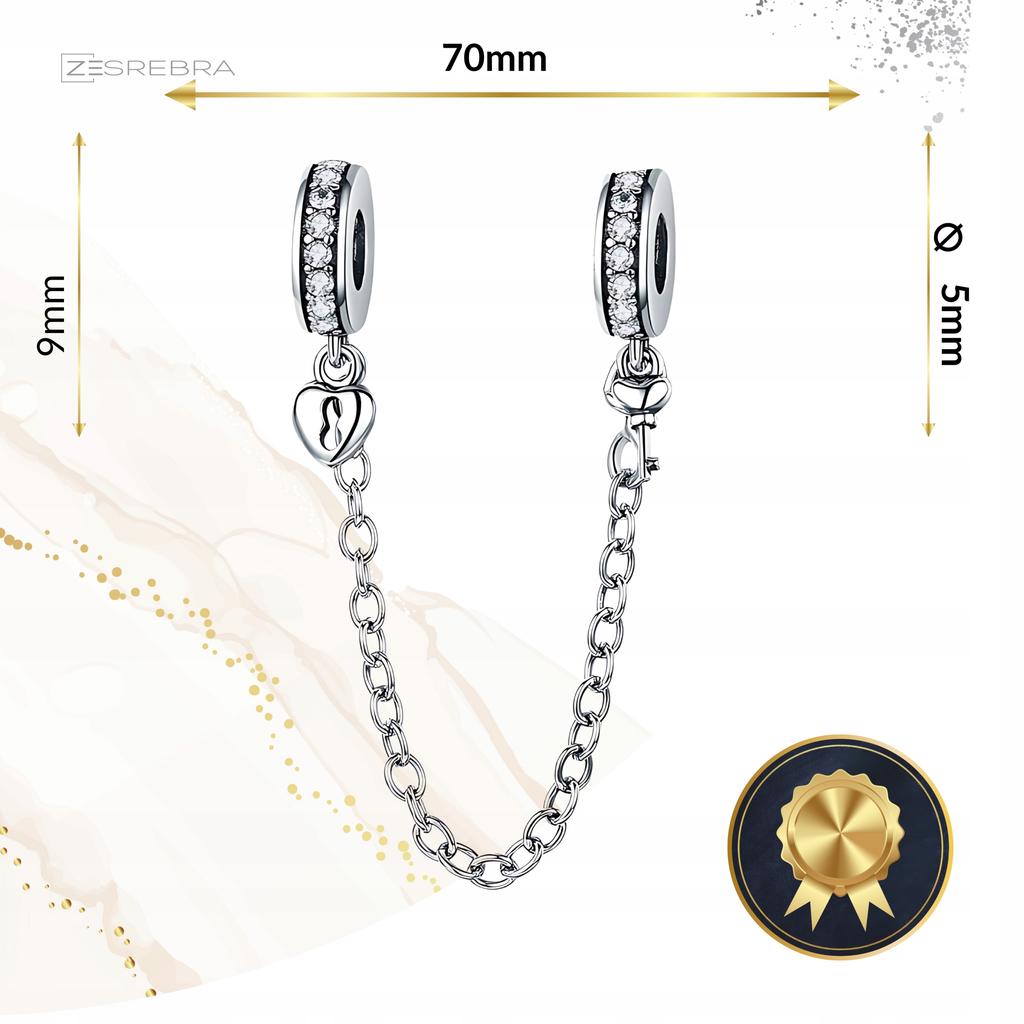 Charms Chain Security Pr 925 Pendant S925 Bead Beads
