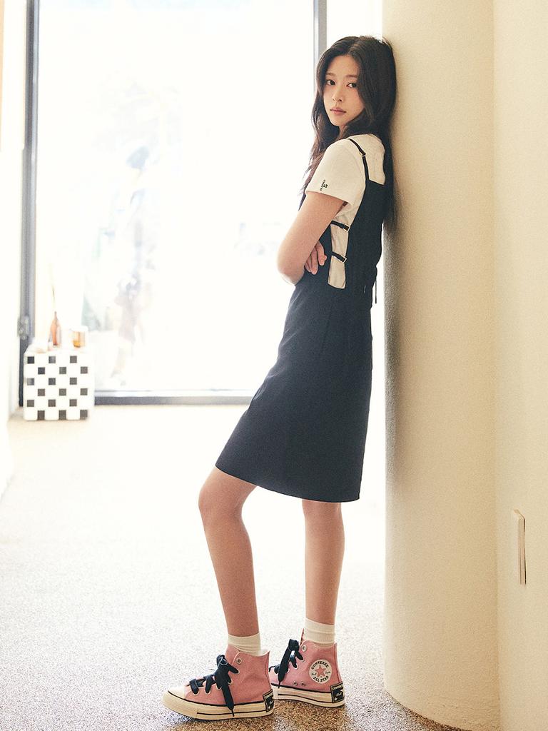 LUVM Sleeveless Side Open Back Dress_Black