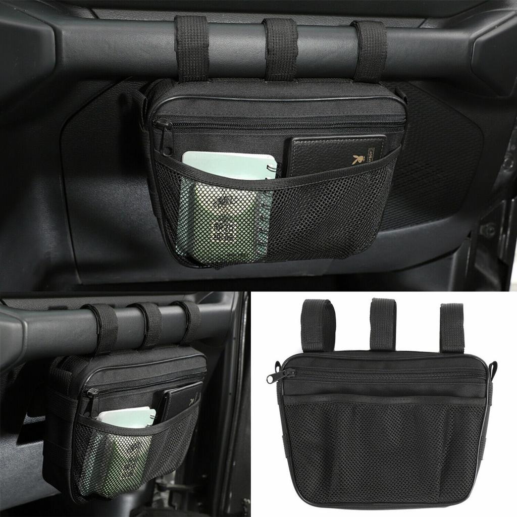 Passenger Grab Handle Storage Organizer Bag For Wrangler TJ JK JL JT 1996-2024