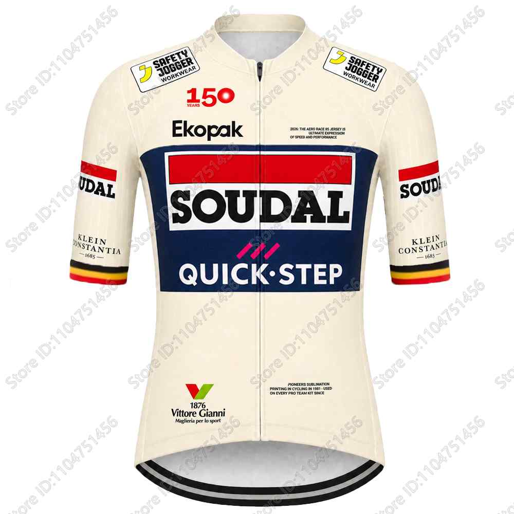 Team Soudal-Quick-Step Cycling Jersey Set Italy Tour Cycling Clothing Men Road Bike Shirt Suit Bicycle Bib Shorts MTB Wear