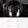Car Steering Wheel Moulding Chrome Cover Trims Stickers Fit for Toyota Tundra 2014-2021 Tacoma 2016-2022 ABS Steering Wheel Cover Trim