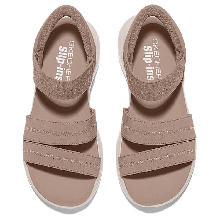 Skechers Sandalias Deportivas Casuales Urbanas Cómodas Simples Versátiles para Playa Mujer Sandalias Marrón 120006-MOC