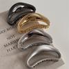 Alloy Hollow Moon Hair Claw Clip Retro Temperament Hair Claw Clip for Women Spring Summer Vintage Back Head Hair Styling Clip