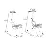Folding Climbing Machine Compact Stair Stepper Fitness Equipment for Home Gym