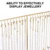 Elegant Iron Necklace Display Holder Effective Iron Necklace Holder with Wood Base Sturdy Jewelry Display Stand Rack