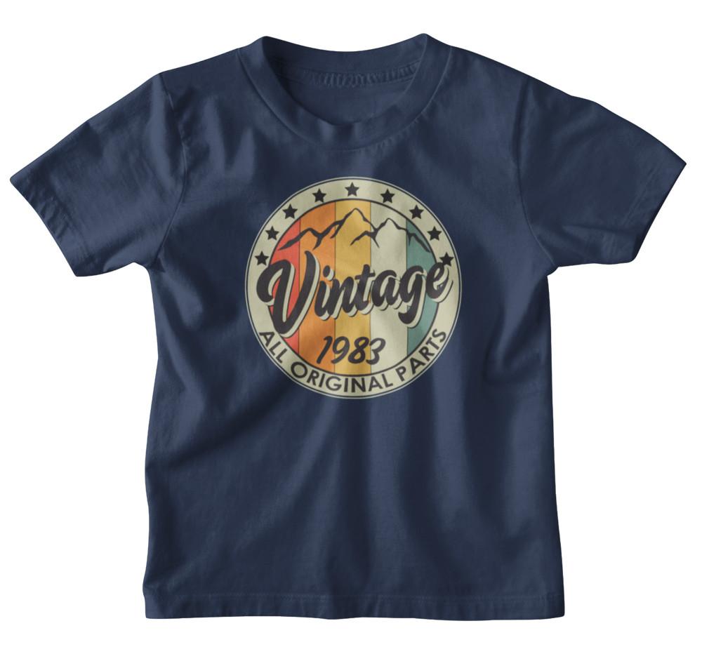 

Printed Tee 40th Birthday T-Shirt Vintage Mountain 1983 2023 Men s 40 Years Gift XL