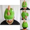 Halloween Latex Green Dinosaur Mask With Handmade Craft For Costume Party Fun