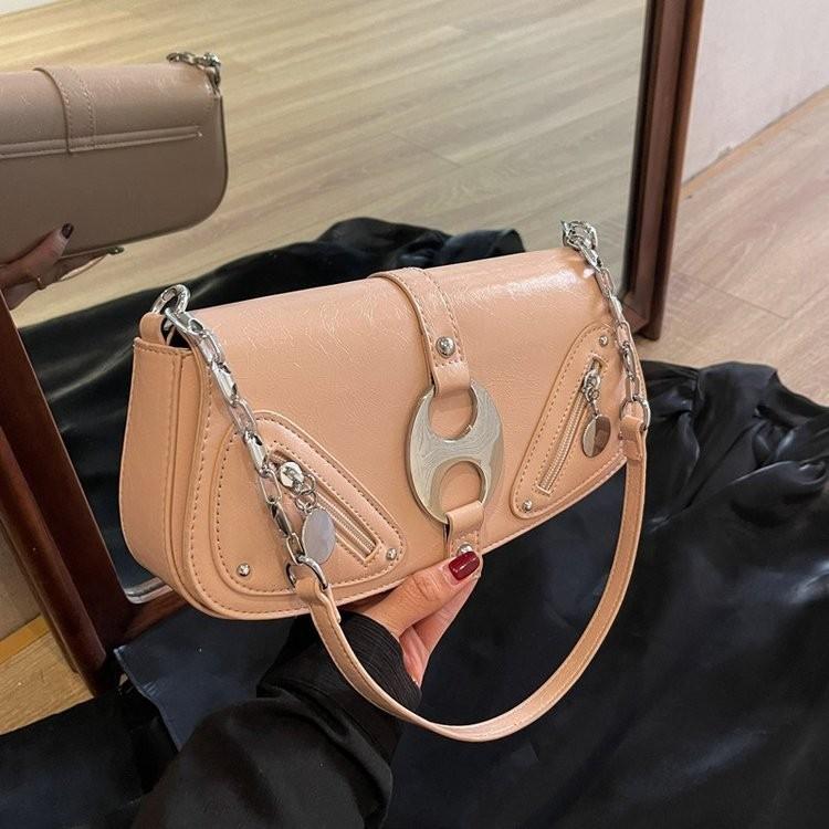 Mini Urban Chic Pu Crossbody Bag 2024 Spring Summer New Women s Bag Popular Explosion Shoulder Bag розовый