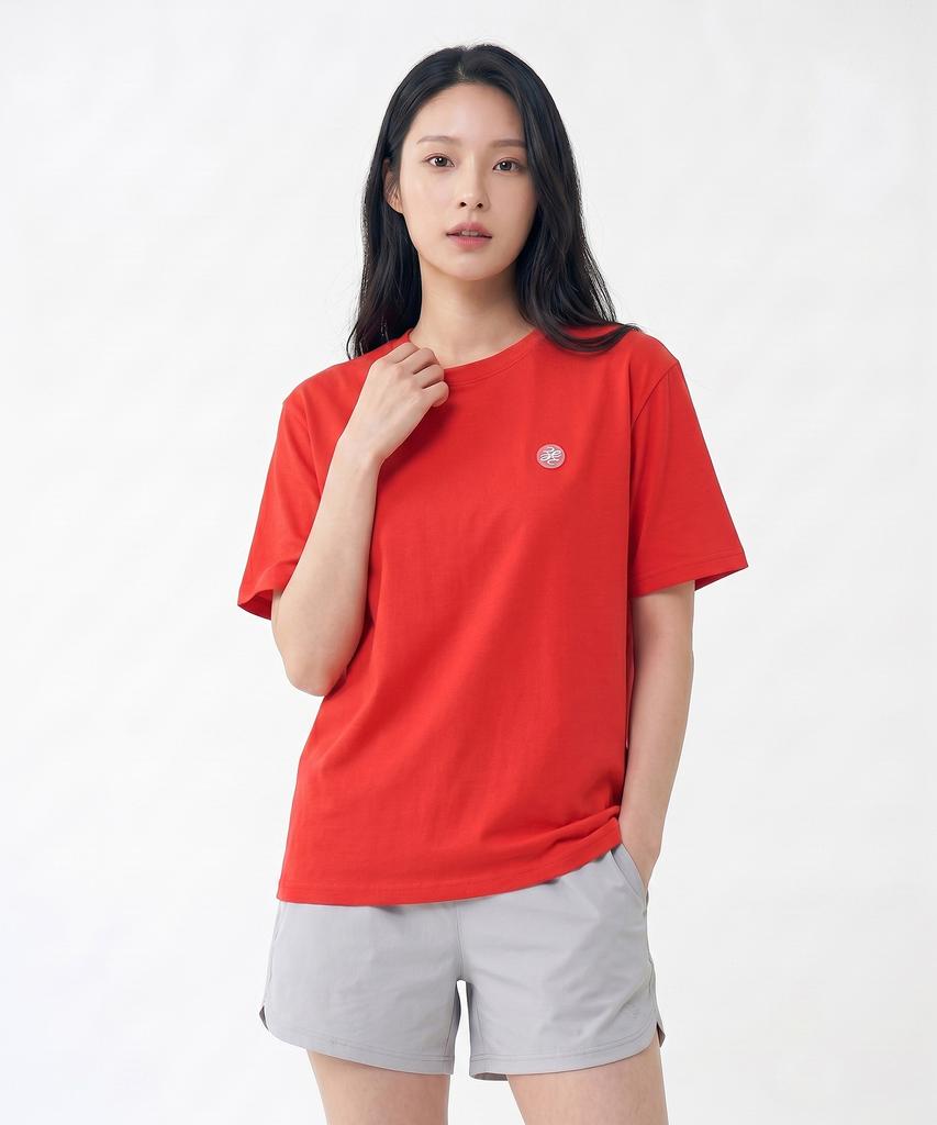 2ELA Women'S Petit Shine Aerocool Pk Round Short Sleeve T-Shirt 4 Colors