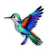 JT119#14x14cm Creative Colorful Bird Stickers, Car Stickers, Motorcycle Stickers, Notebook Stickers, Refrigerator Stickers