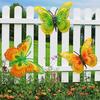 Cure Butterfly Iron Art Metal Butterfly 3D Wall Decors Modern Home Garden Courtyard Decoration Sculpture Butterfly Art 8 Colors