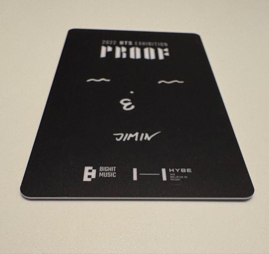 [USED] BTS 2022 PROOF JIMIN Bonus Trading Card