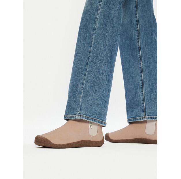 Keen Mosey 1026453 Beige Leather Chelsea Boots