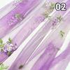 50X150Cm Chinese Style Embroidery Wisteria Fabric Gradient Edges Designer Fabric Diy Sewing Hanfu Dress Doll Costume Cloth