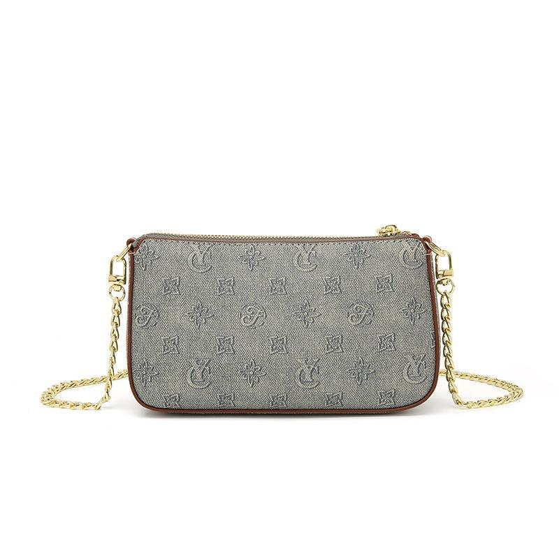 New Popular Niche Versatile Light Luxury Small Chain Oblique Span Bag Shoulder Bag Small Square Bag Commuter