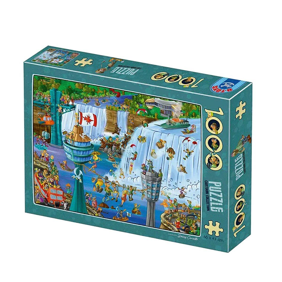 

Пазл D-Toys на 1000 деталей, 61218-CC14, Коллекция Мультфильмы: Ниагарский водопад, 47 x 68 см