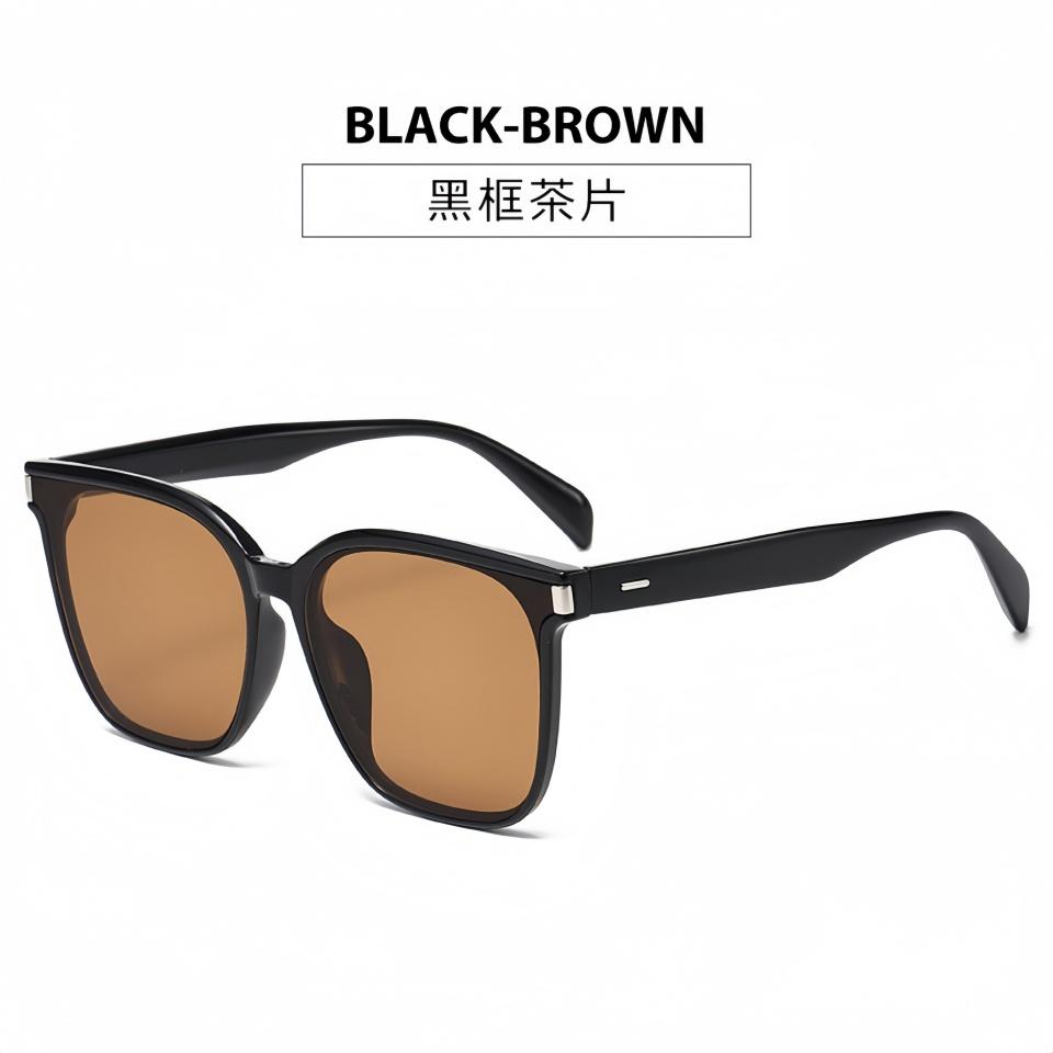 Luxury And Exquisite Oversized Square Frame Unique Square Rivet Design Neutral Outdoor Driving And Travel Sunscreen Sunglasses