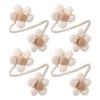 Ensemble de 4 Attache-rideaux Fleur Colorée Attaches Décoratives pour Draperies Attaches Corde Métallique pour Décorations de Fenêtre