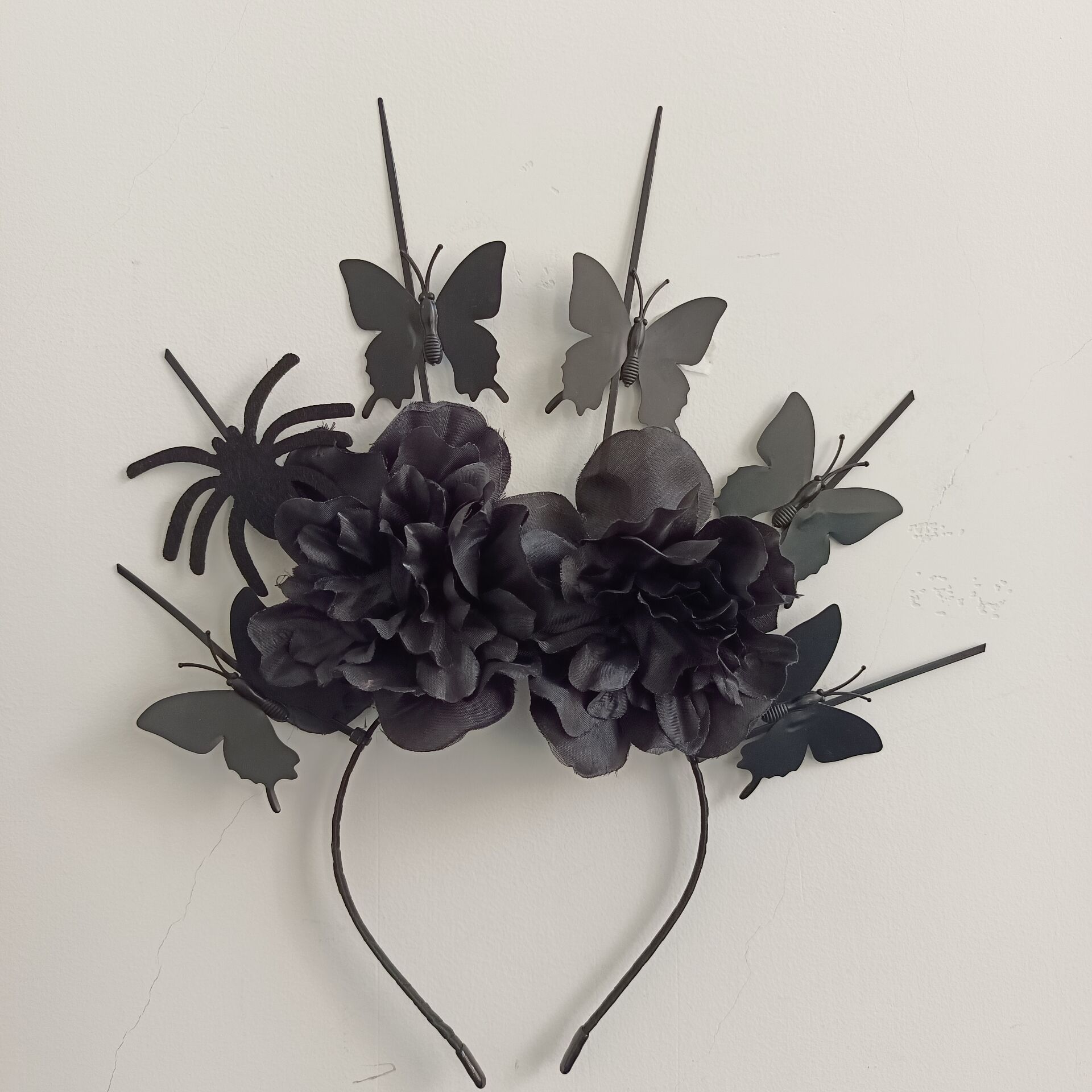 New European and American creative color three-dimensional butterfly flower headband, party dance headband, performance departure accessories