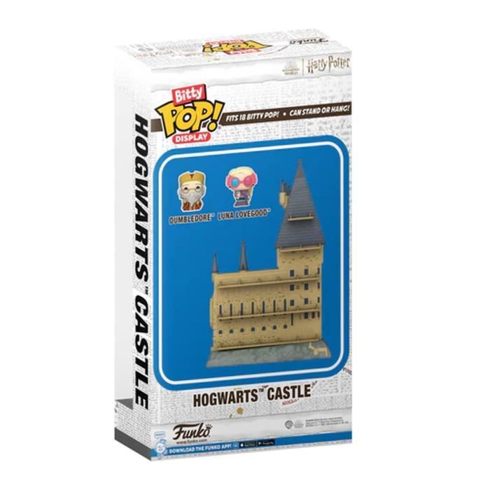 Display de figurines - harry potter - château de poudlard - 2 figurines exclusives - pour enfants - mixte