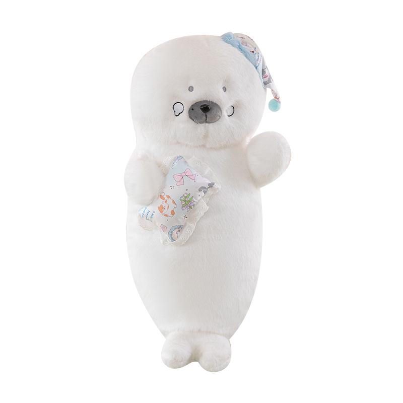 Cartoon Ocean Otter Plush Toy Doll Pillow Seal Otter Animal Birthday Gift Boy and Girl Environmental Companion