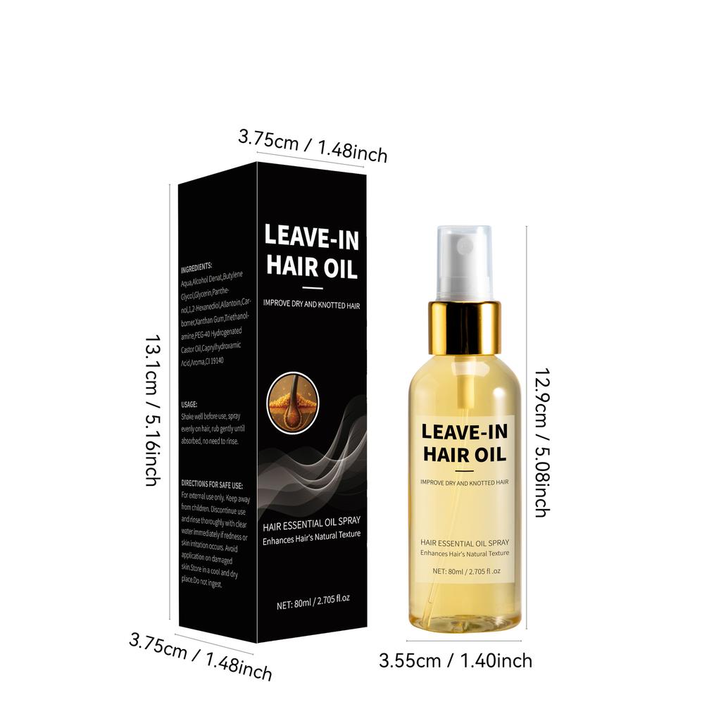 Leave-in Hair Care Oil Spray Leave-in Hair Oil
