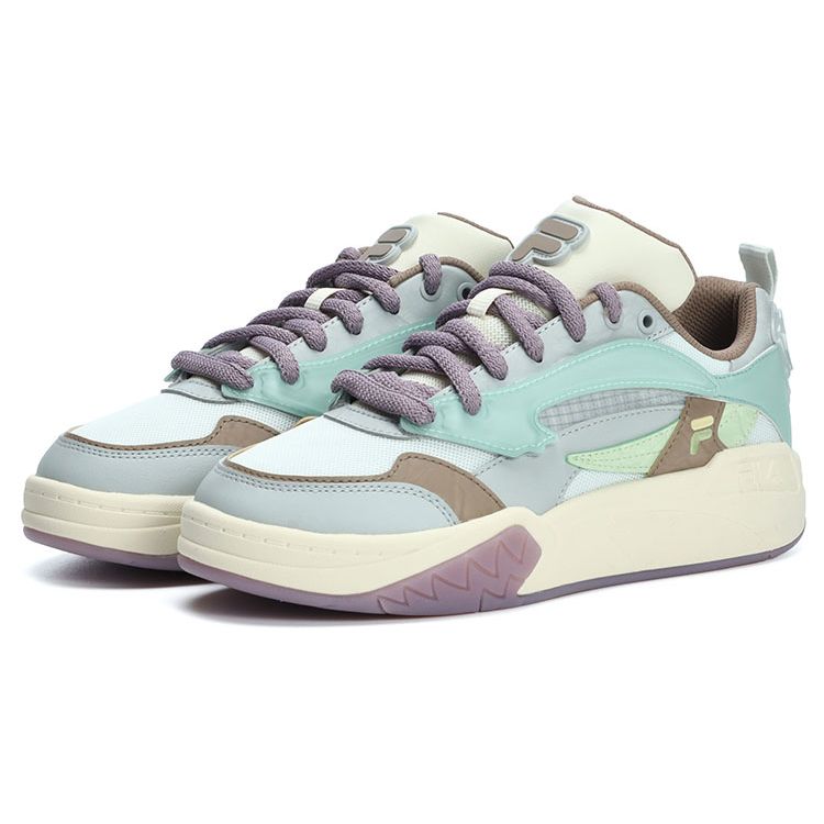 Fila Fusion Desperado Low Retro Basketball Shoes Women Sneaker Blue Purple T12W323205FBG