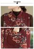 Retro Chinese Stand Collar Frog Button Printed Padded Vest - Winter 2026 Mid-Length Sleeveless Design