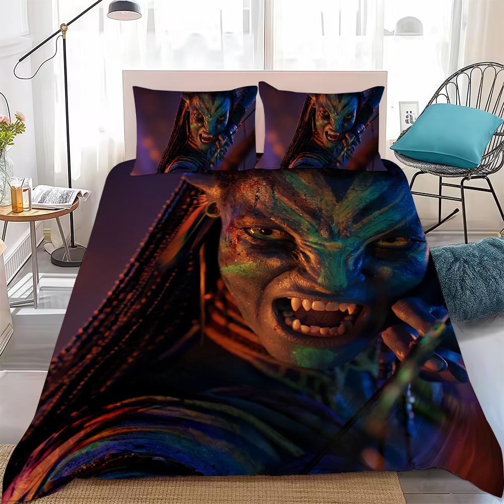 

Hot Film A-Avatar Fire and Ash Duvet Cover Set Home Style Bedding Soft Laundry Cotton Bed 3 Piece Set Student Dormitory Gift 135x200cm