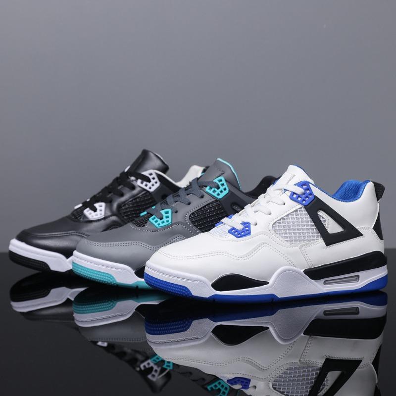 Men's shoes sports shoes early autumn new lace-up running shoes light and comfortable versatile men's shoes blue basketball shoes