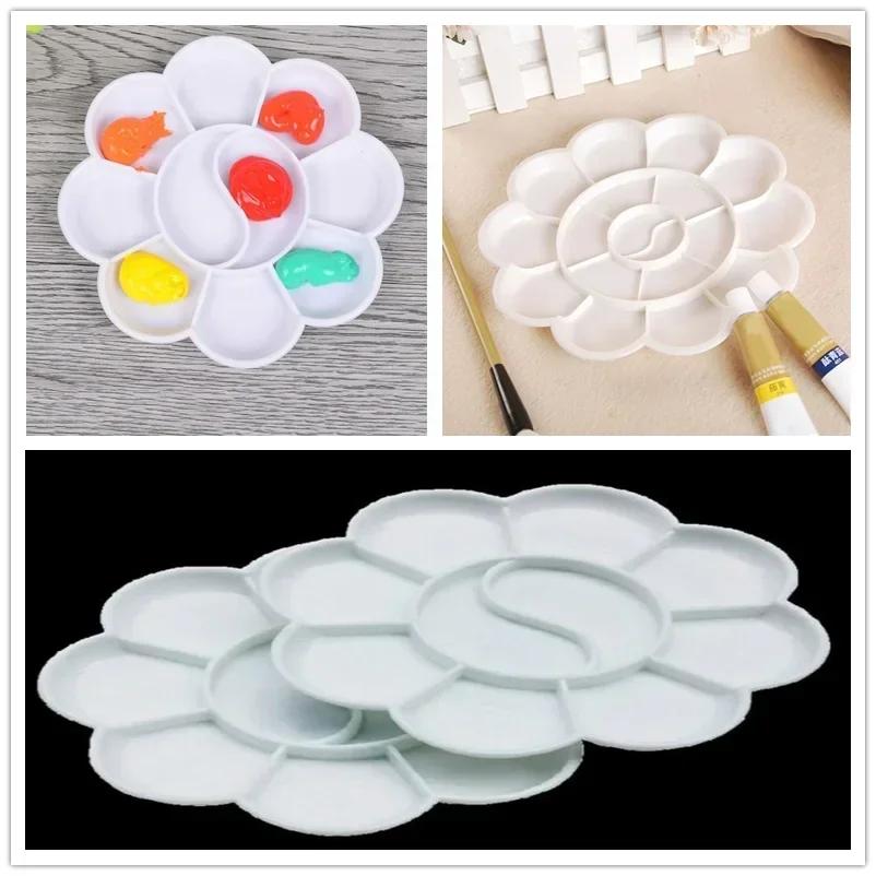 New 4 Size Plastic Palette Art Alternatives Tray Artist Watercolor School Supplies for Acrylic Oil Propylene Gouache Craft DIY