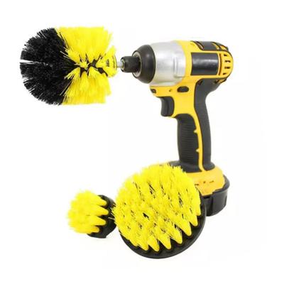 3Pcs Home Bathroom Kitchen Floor Tile Cleaning Scrubber Attachment Drill Brush