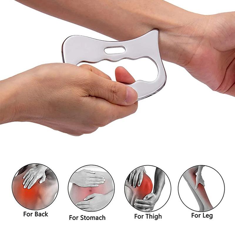 Stainless Steel Gua Sha Stick Deep Tissue Relax Cellulite Massager For Body Slimming Scraping Board Muscle Massage Relaxation