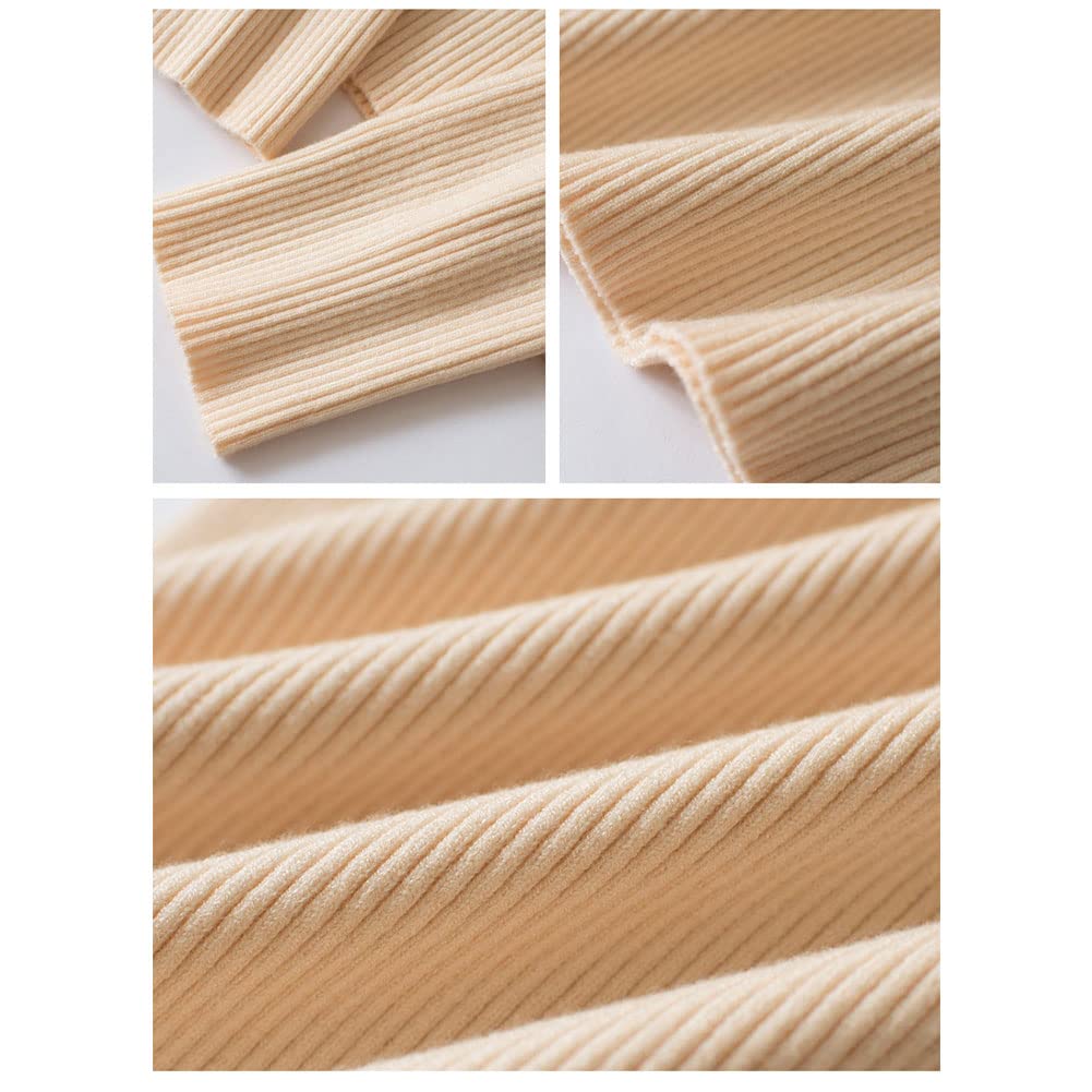 ZUEVI Turtleneck Long Sleeve Knit Solid Plus Wine Red Women's Sweater, Color, Spring/Autumn, Stretch, Sizes, (ZJP0049W-L)