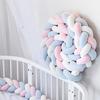 Handmade Bed Bumper Soft Plush Braided Pillow Baby Crib Bumper Crib Protector  Baby Bed
