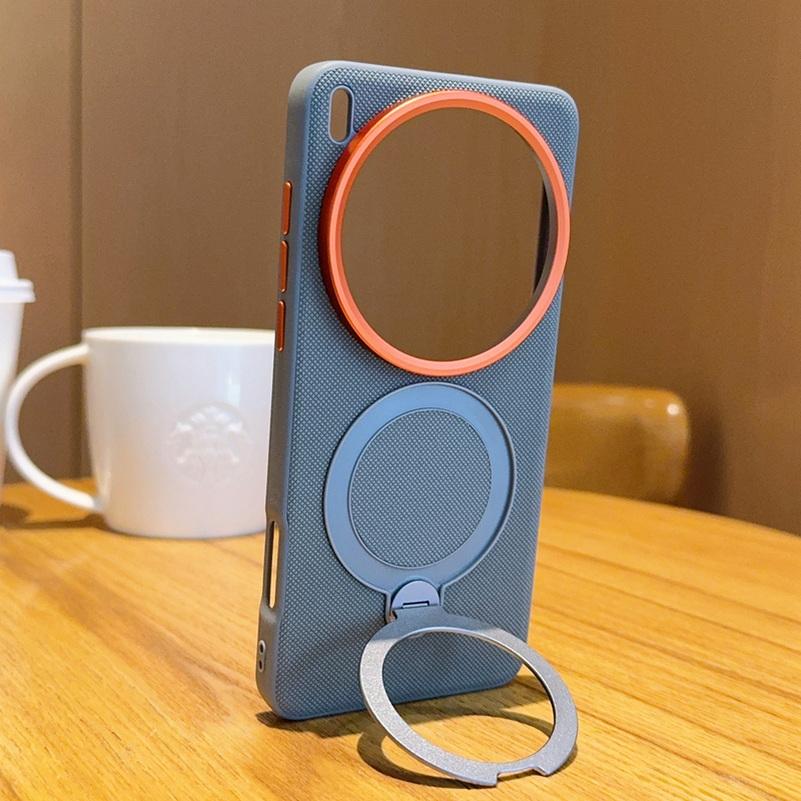 Metal Magnetic Ring Holder Red Lens Ring Raised Protect Lens Case For VIVO X200 Ultra X200S X200 Pro X100s Pro X100 Ultra Cover