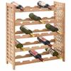 Vidaxl Stojak Na 25 Butelek Wina, Lite Drewno Orzechowe, 63X25X73 Cm