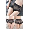 High Waist Lace Panties for Women with Ruffle Edge Floral Pattern Seamless Design Breathable Soft Fabric Comfortable Fit