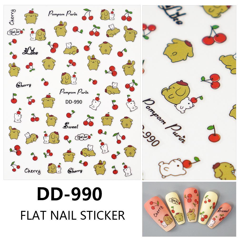 Redanco 3D Pompompurin Cute Cartoon Nail Art Stickers