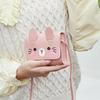 Tegneserie Kanin Crossbody Taske til Kvinder Sød Mini PU Læder Skuldertaske Børn Lille Taske Messenger Taske til Pige Børne Gaver