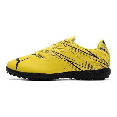 Attacanto Round Toe Comfortable TT (Rubber Studs) Artificial Turf Soccer Shoes Men Soccer Shoes Yellow Black 107478-02