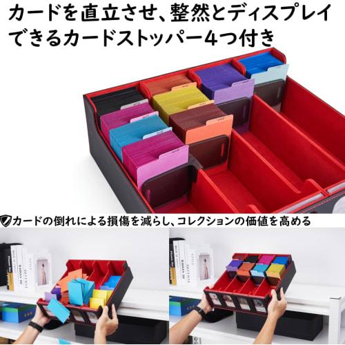 Deck Case, Trading Card Case, Storage Box, Holds 3000+ Cards, with Window, Display Slots, Dividers, and Card Stoppers. Compatible with Yu-Gi-Oh!, MTG,