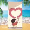 Extra Large Kids Quick Dry Bath Towel Cartoon Character Digital Print Double Sided Flannel Microfiber Beach Towel