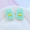 10Pcs New Mini Cute Cartoon Animal Rabbit Series Flat back Resin Cabochons Scrapbooking DIY Jewelry Craft Decoration Accessorie