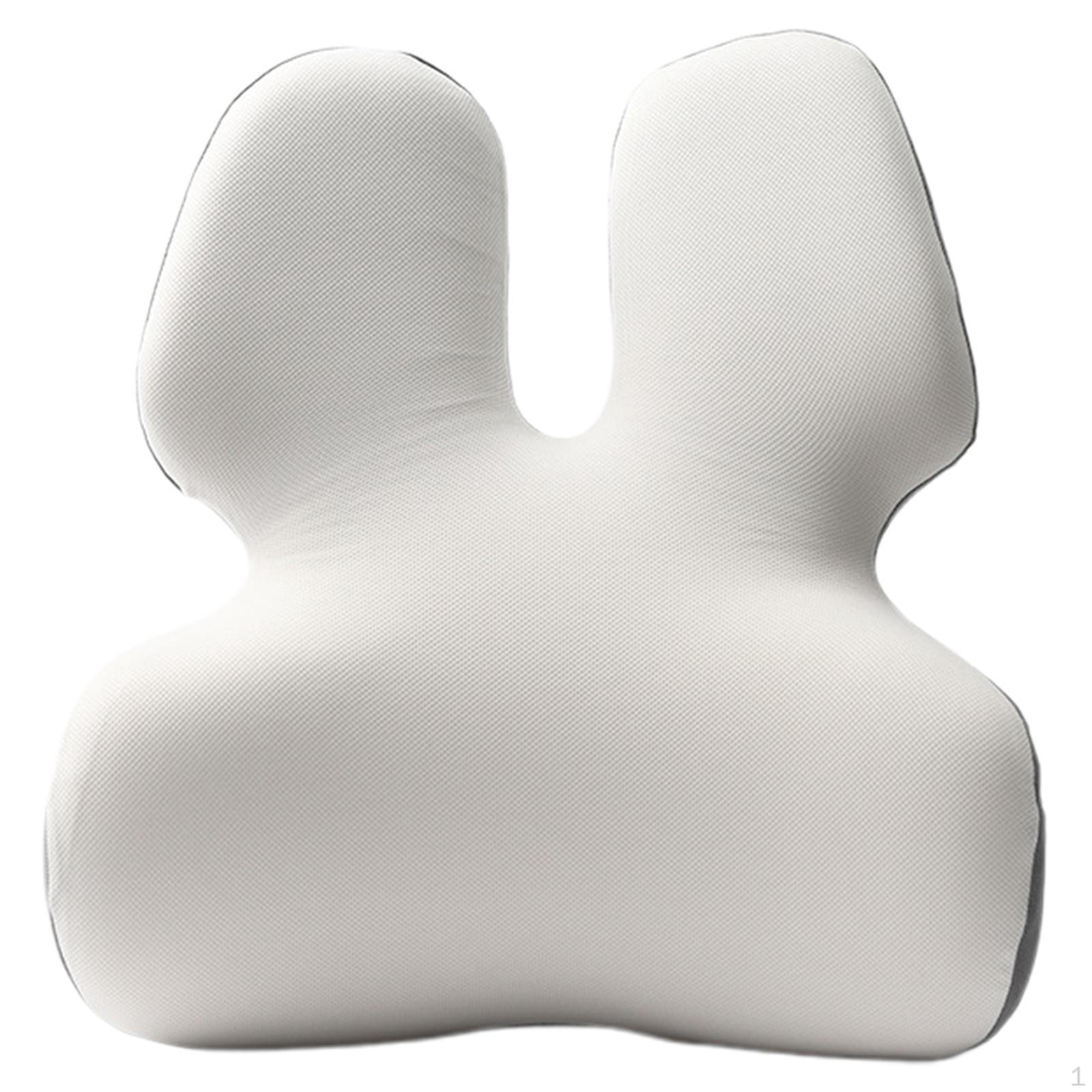 

Подушка для поддержки поясницы, аксессуары для спины, многоцелевая подушка для талии на стуле для автомобиля White Gray