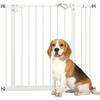 Adjustable Safety Gate W/ One Extensions, Four Adjustable Screws, White