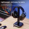 Headphone Bracket Display Rack RGB Backlight Head Mounted Headphone Stand Holder Desktop Organizer Vertical Bracket Hanger